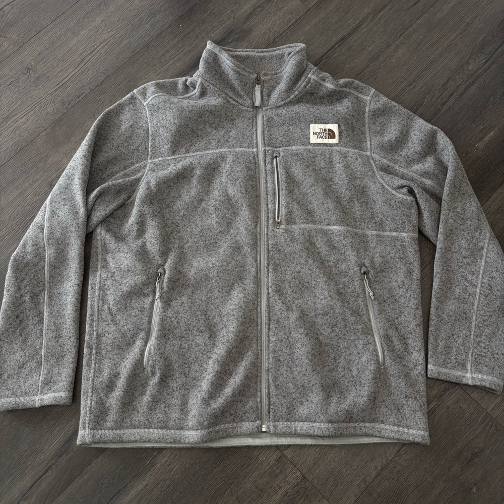The North Face Men's Leo Gordon Lyon Full Zip Jacket Gray Heather 2XL